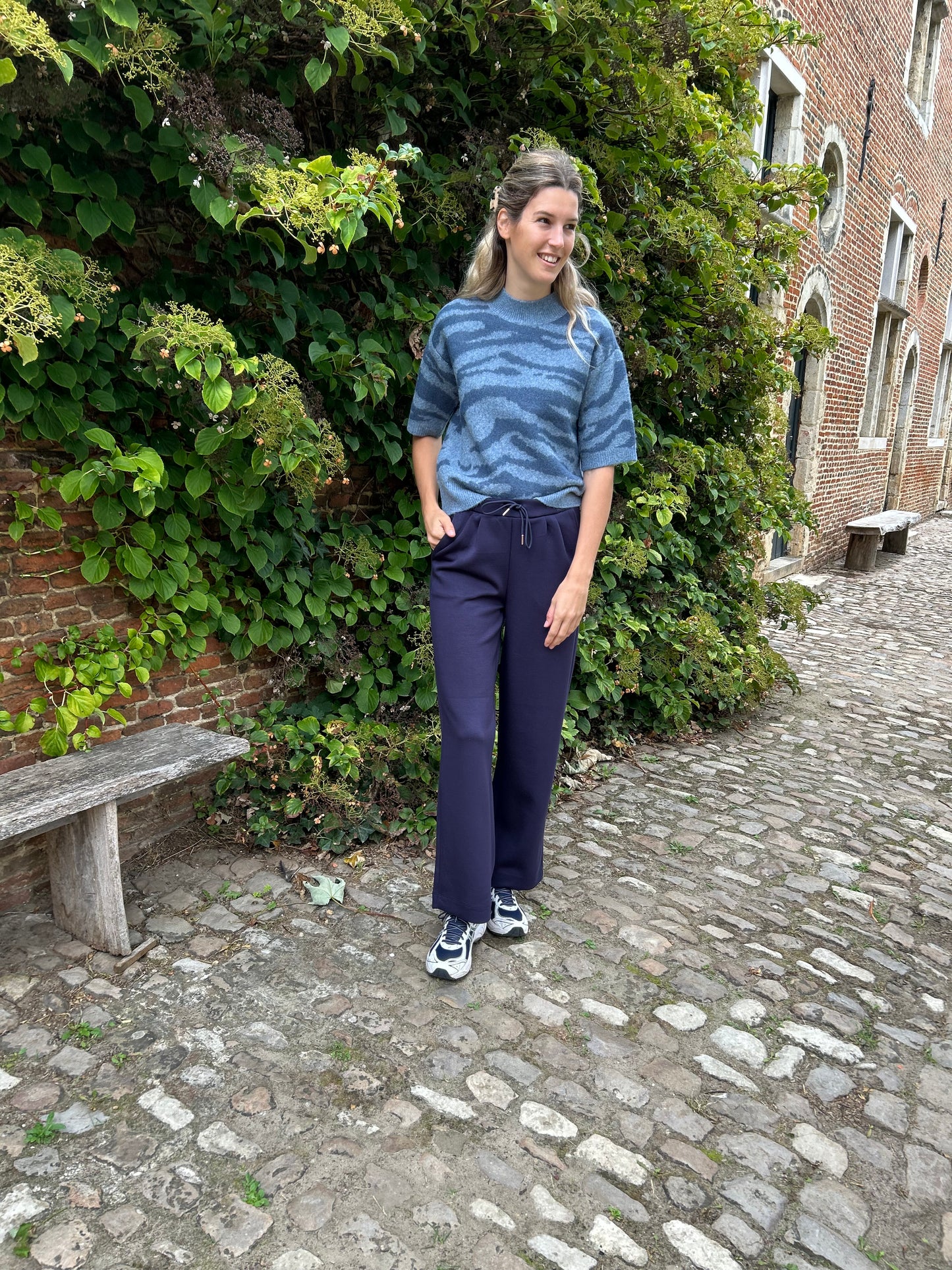 Sandra pullover blauw Kaffe