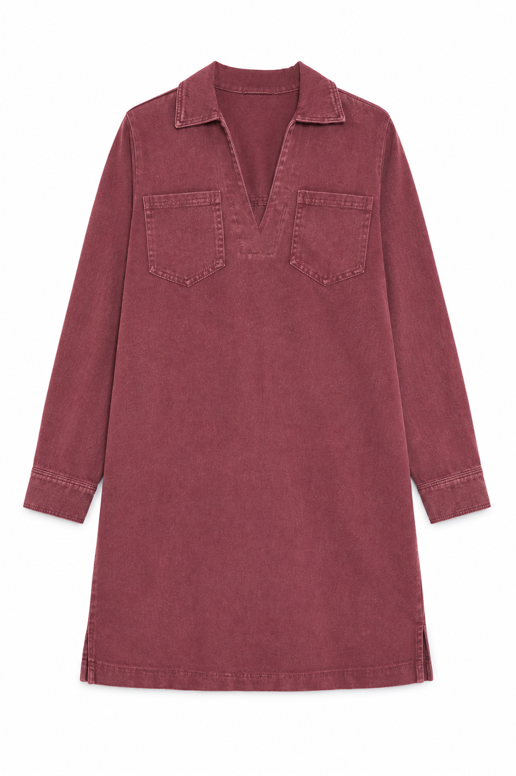 Jeansjurk Mila Bordeaux