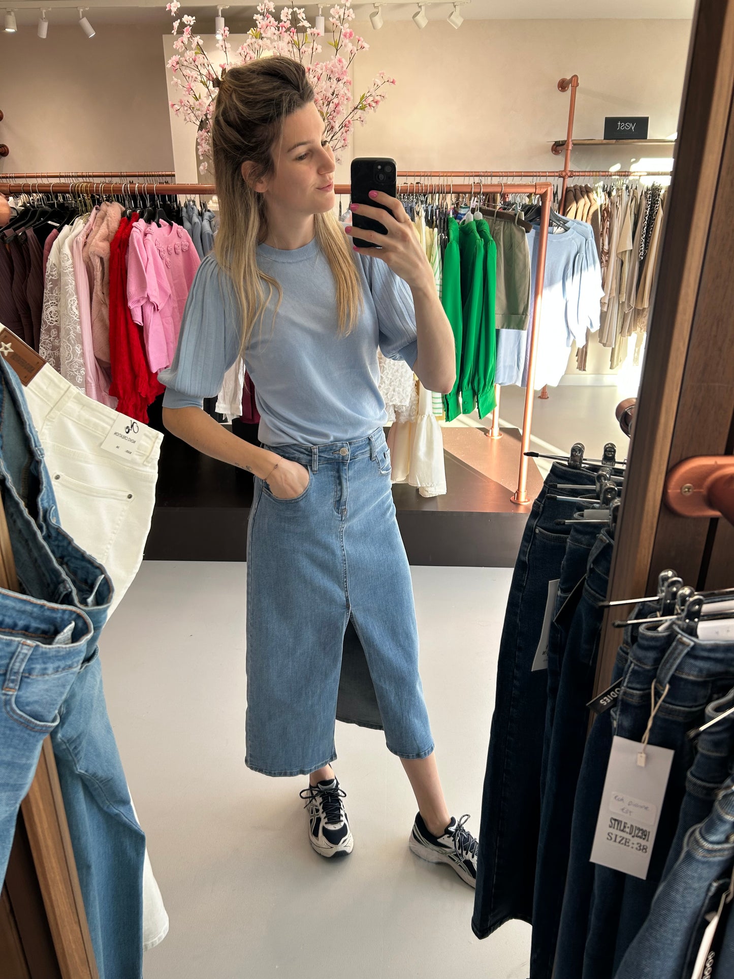 Lone Knit Pullover soft chambray Kaffe