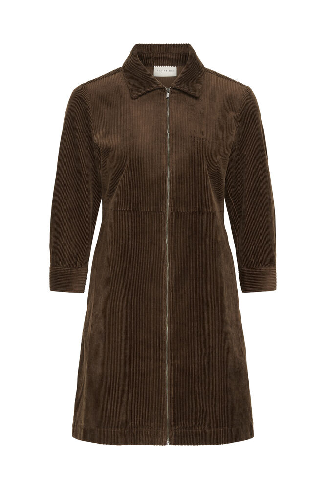 Kaffe Corduroy Dress Sella - Carafe - Brown