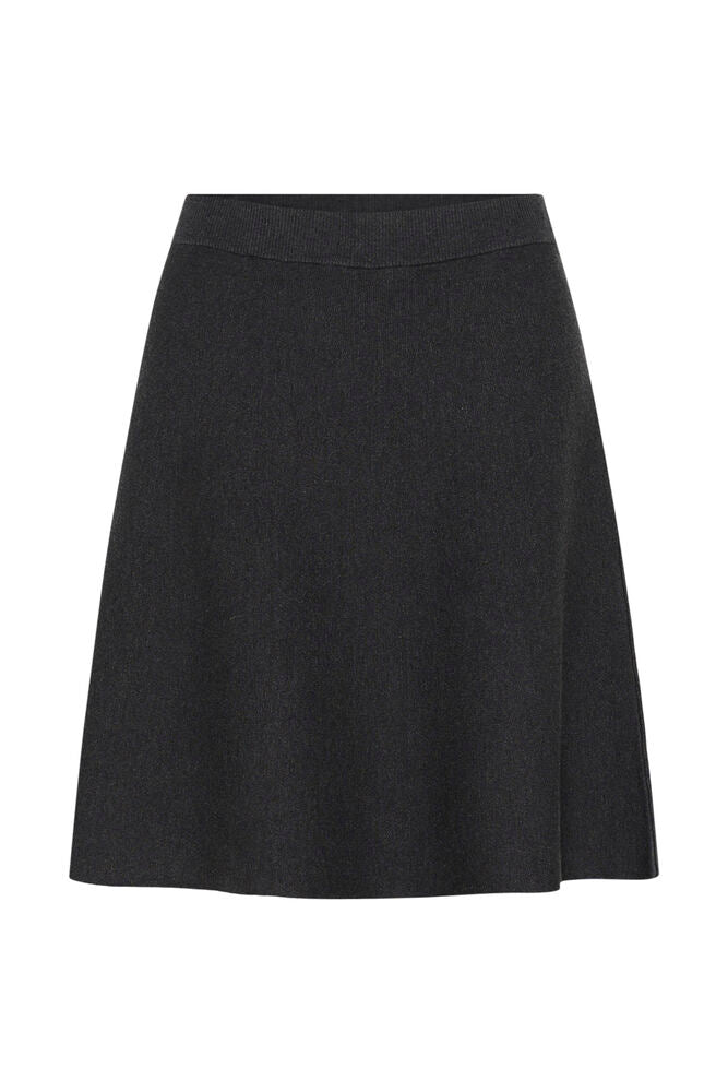 Kaffe Knit Skirt Loanna - Dark Grey Melange - Grey