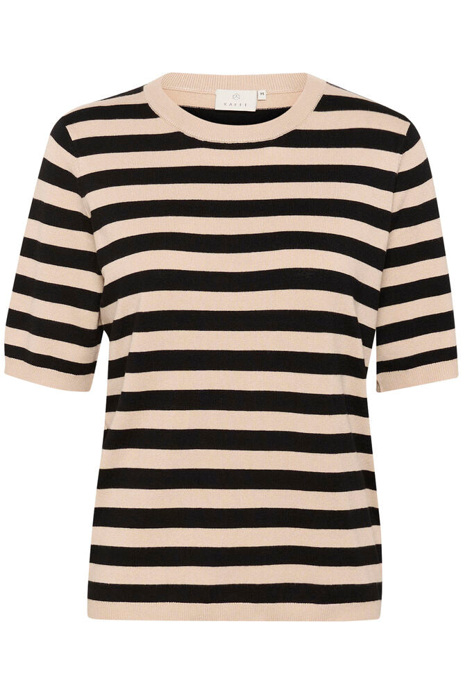 Kaffe Striped knit Lizza Smoke Gray/Black Deep