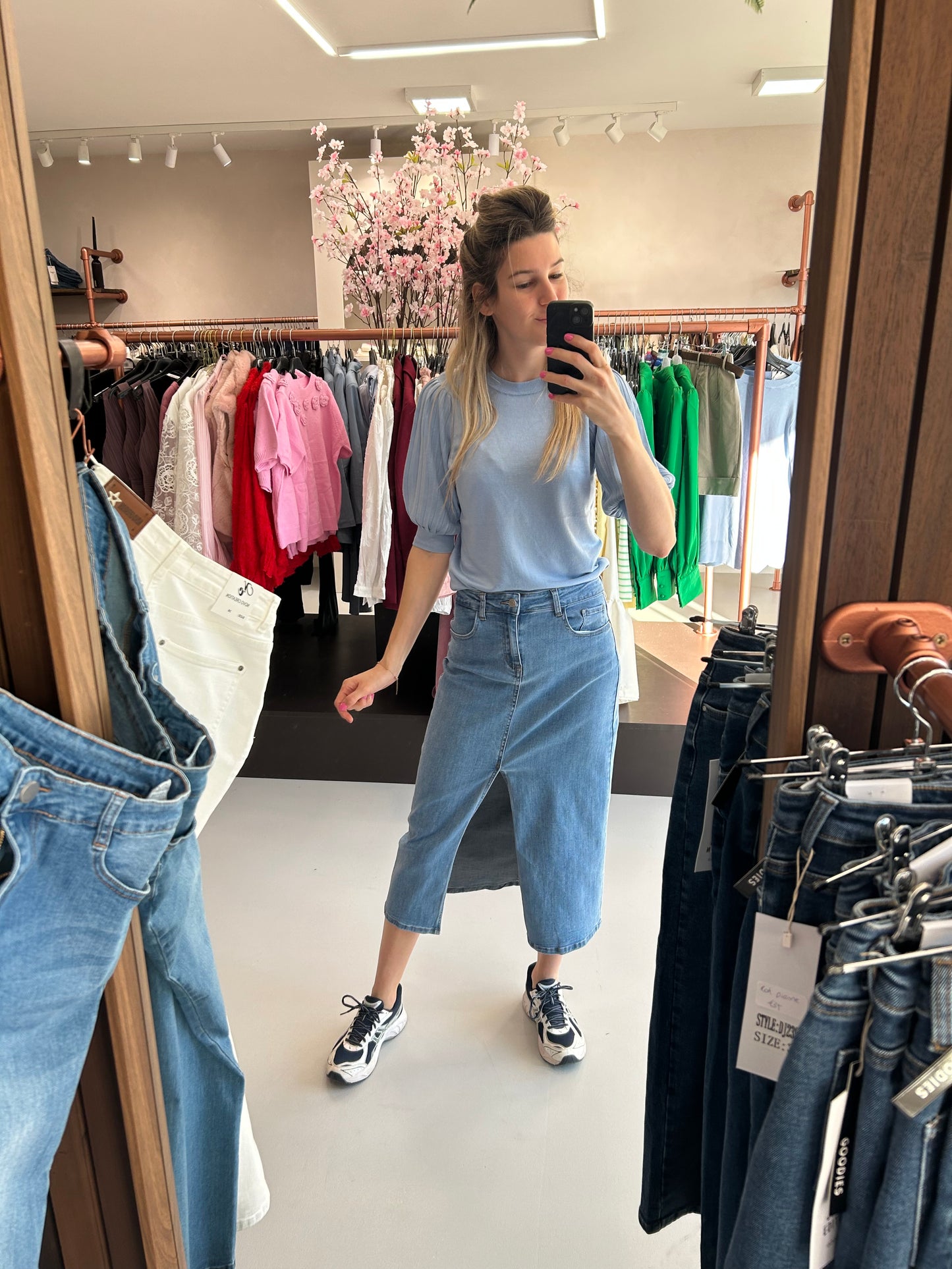 Lone Knit Pullover soft chambray Kaffe