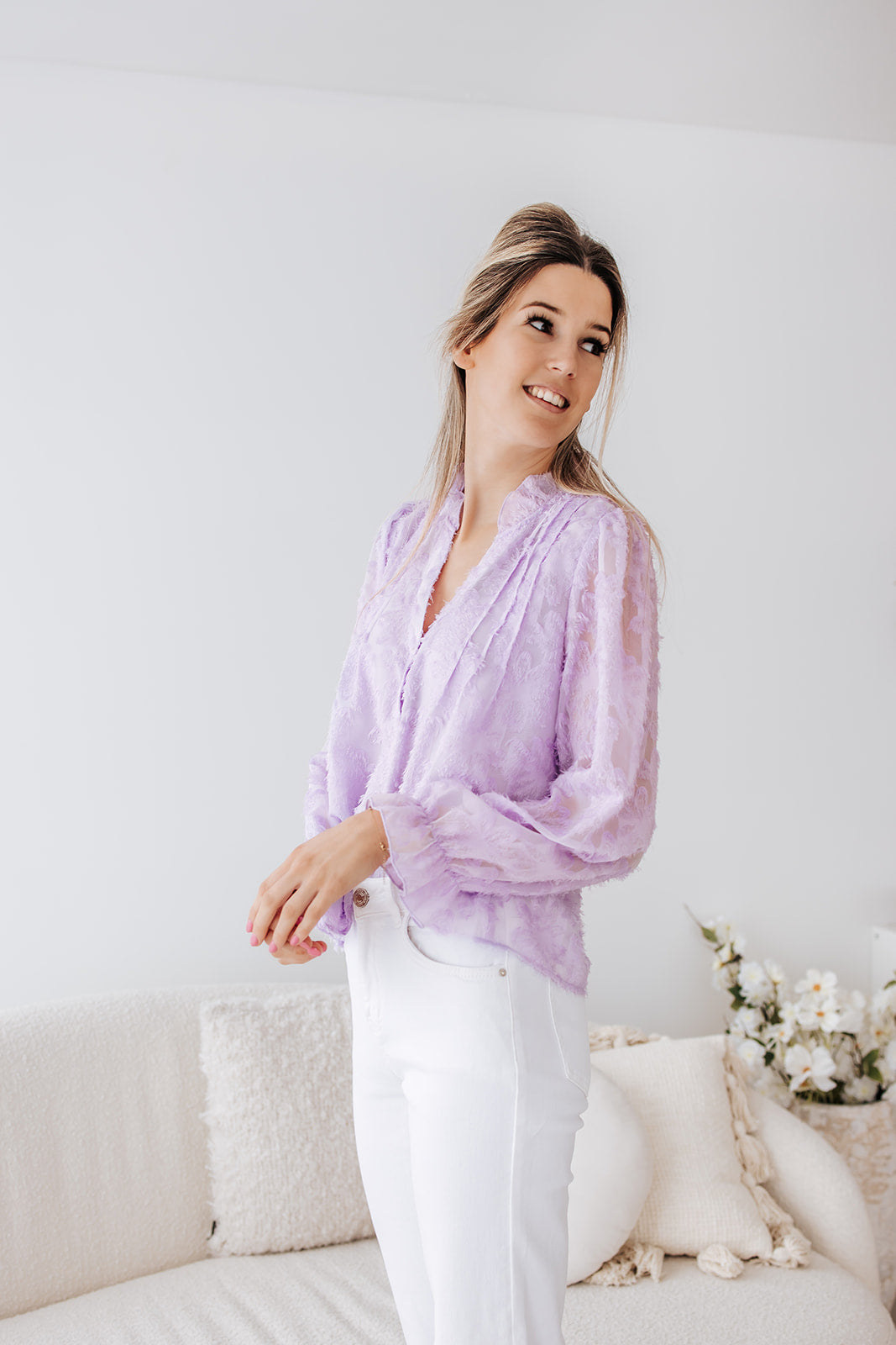 Blouse Saartje paars