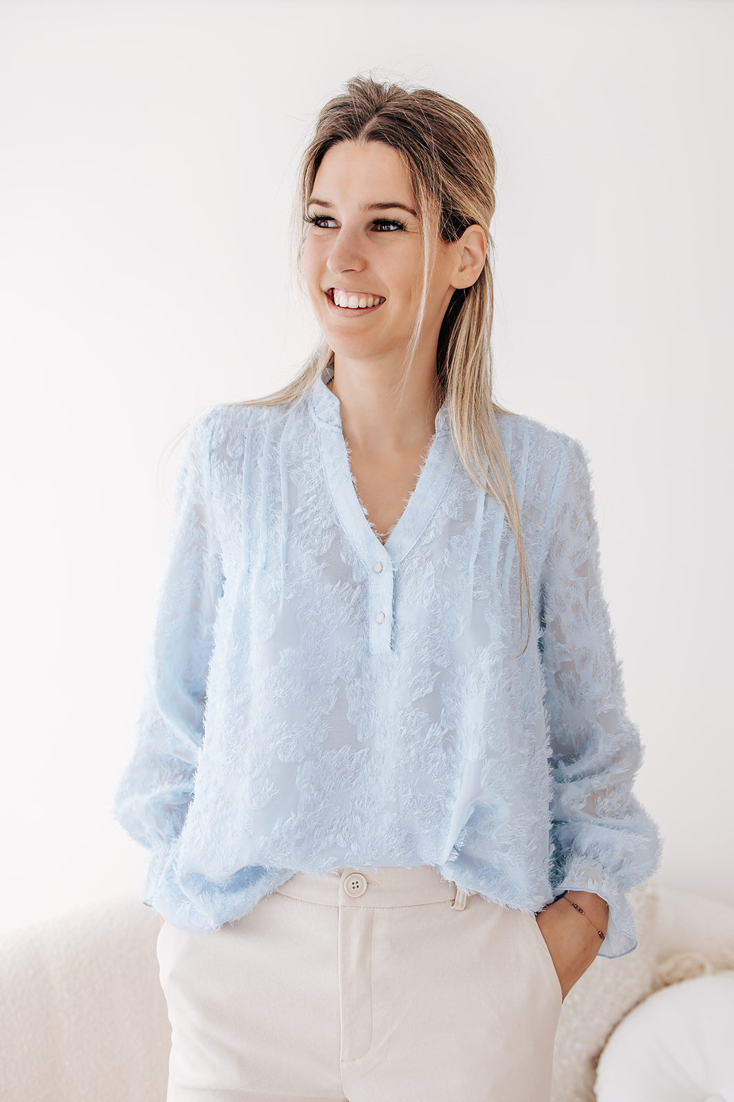 Blouse Saartje blauw
