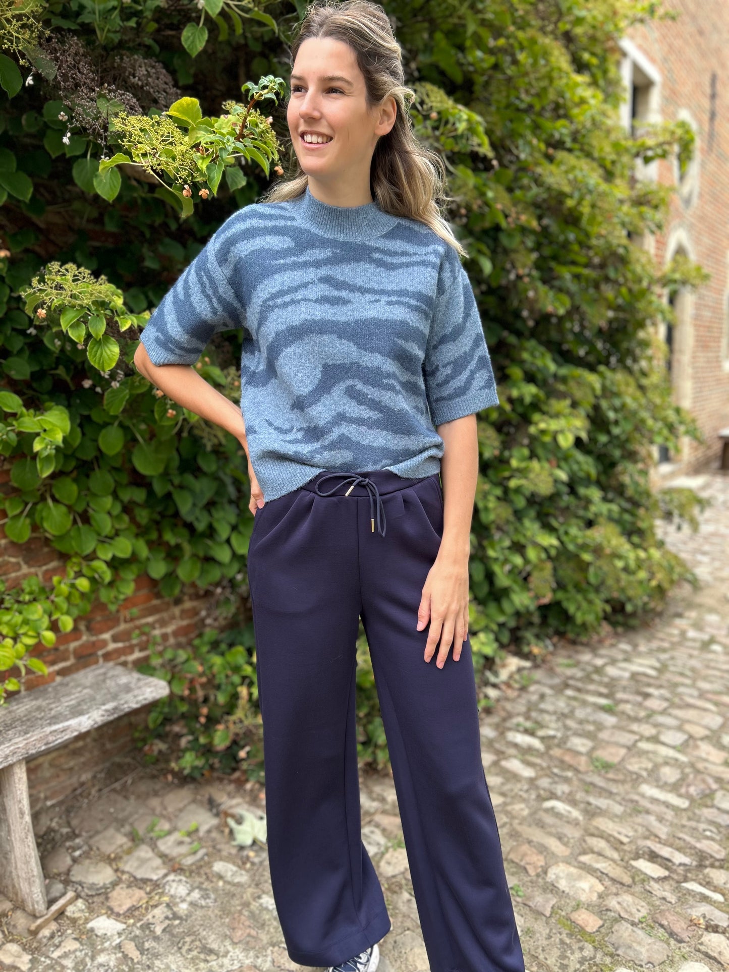 Sandra pullover blauw Kaffe