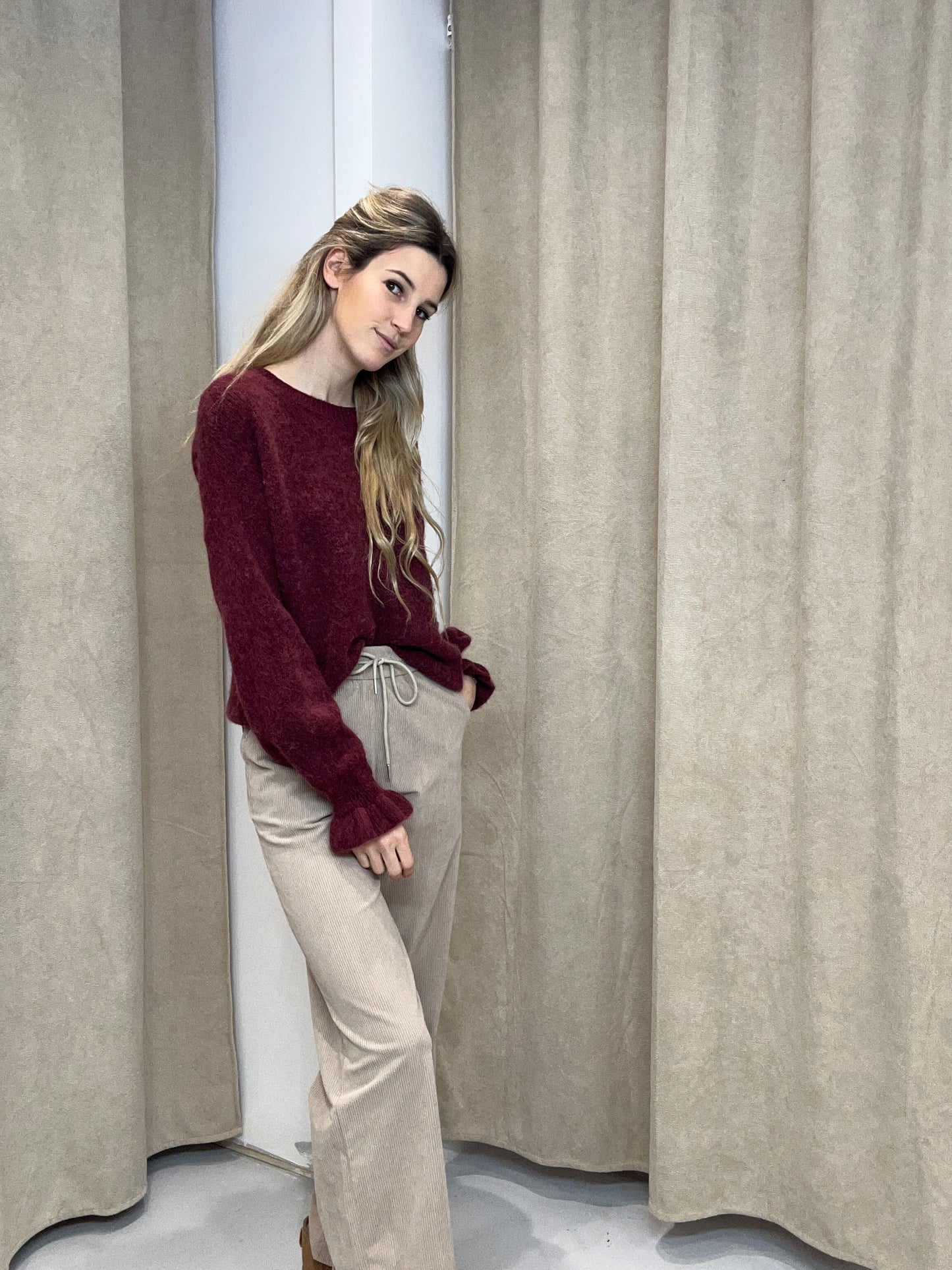 Broek Lizzy TAUPE