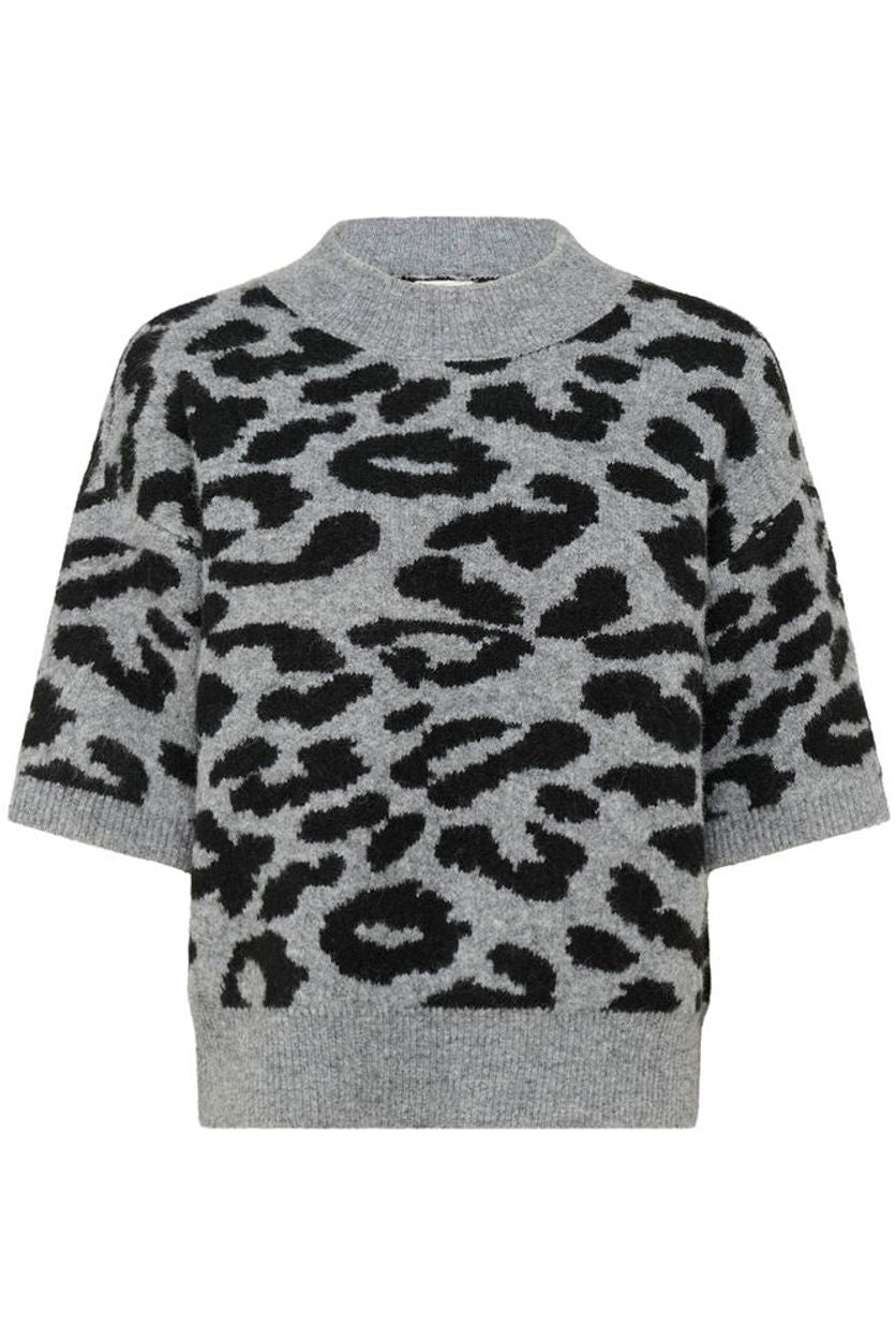 Sandra pullover zwart/grijs Kaffe
