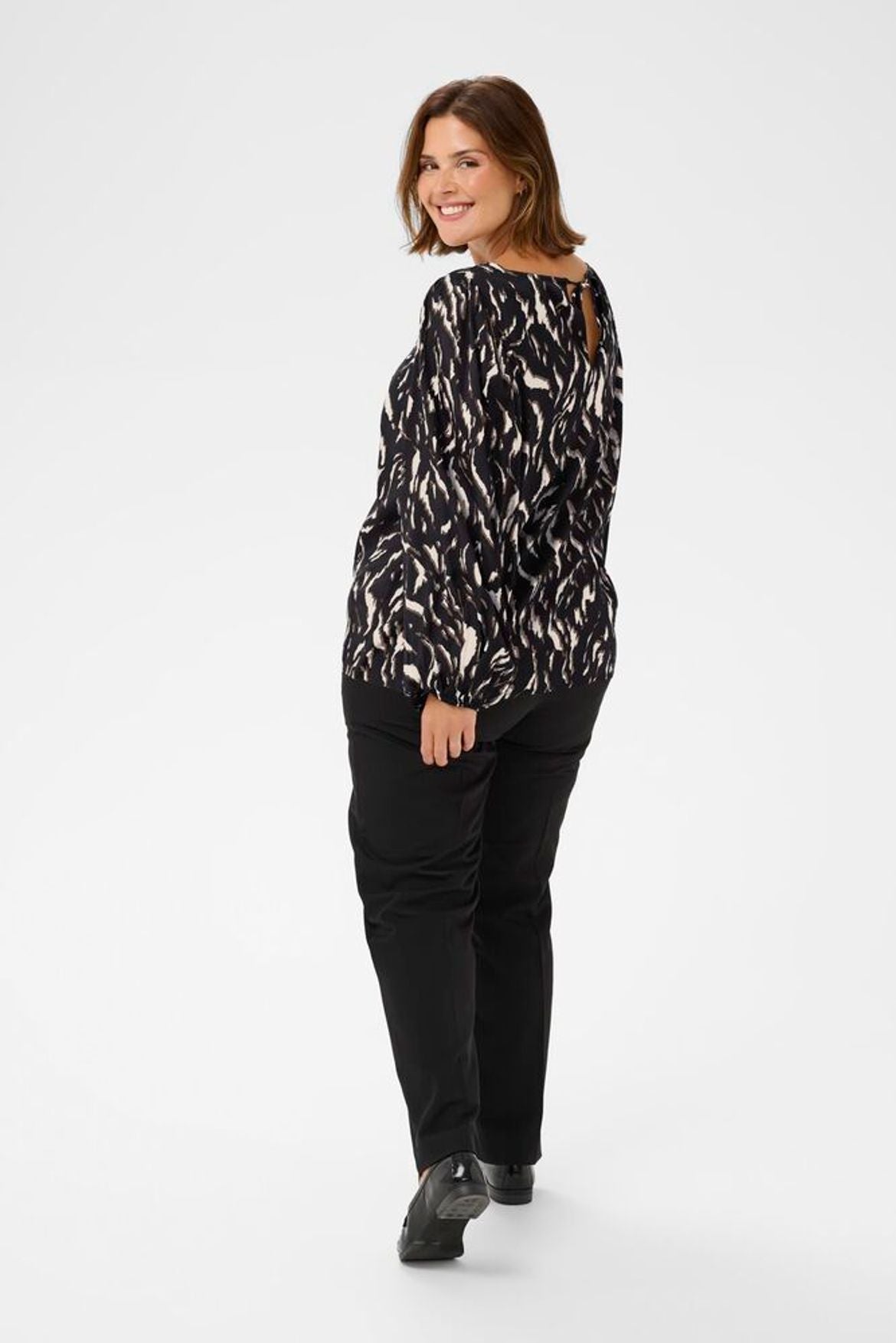 Blouse Milina Kaffe Curve