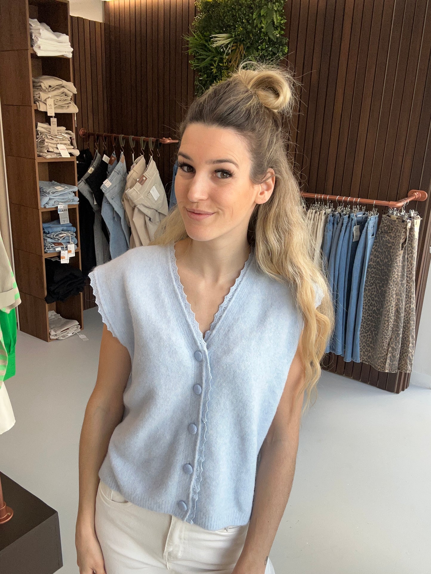 Gilet Ellen blauw
