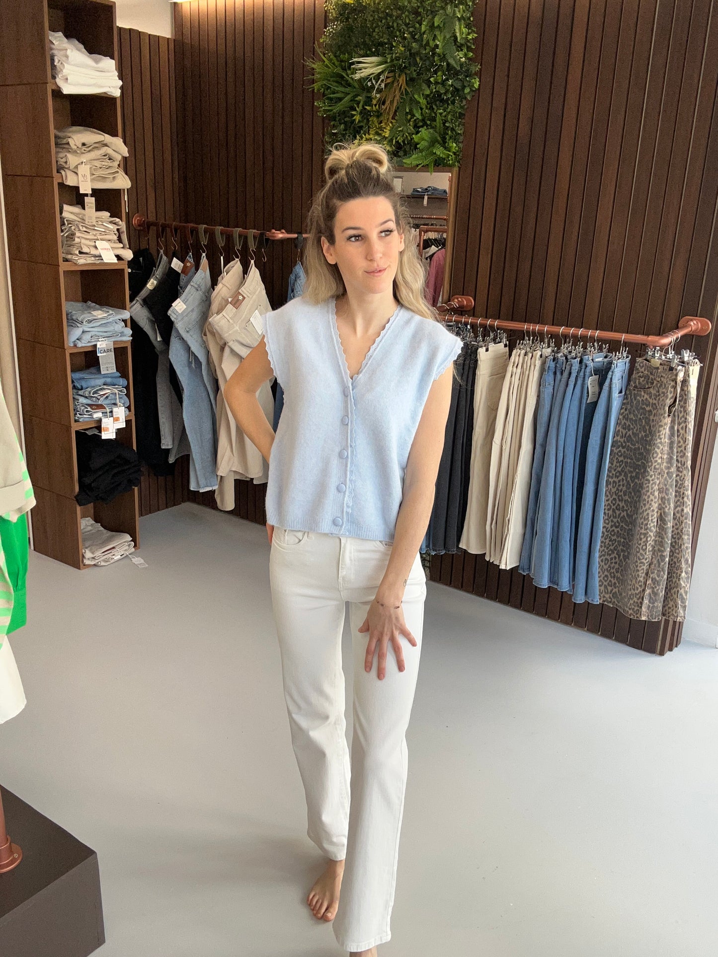 Gilet Ellen blauw
