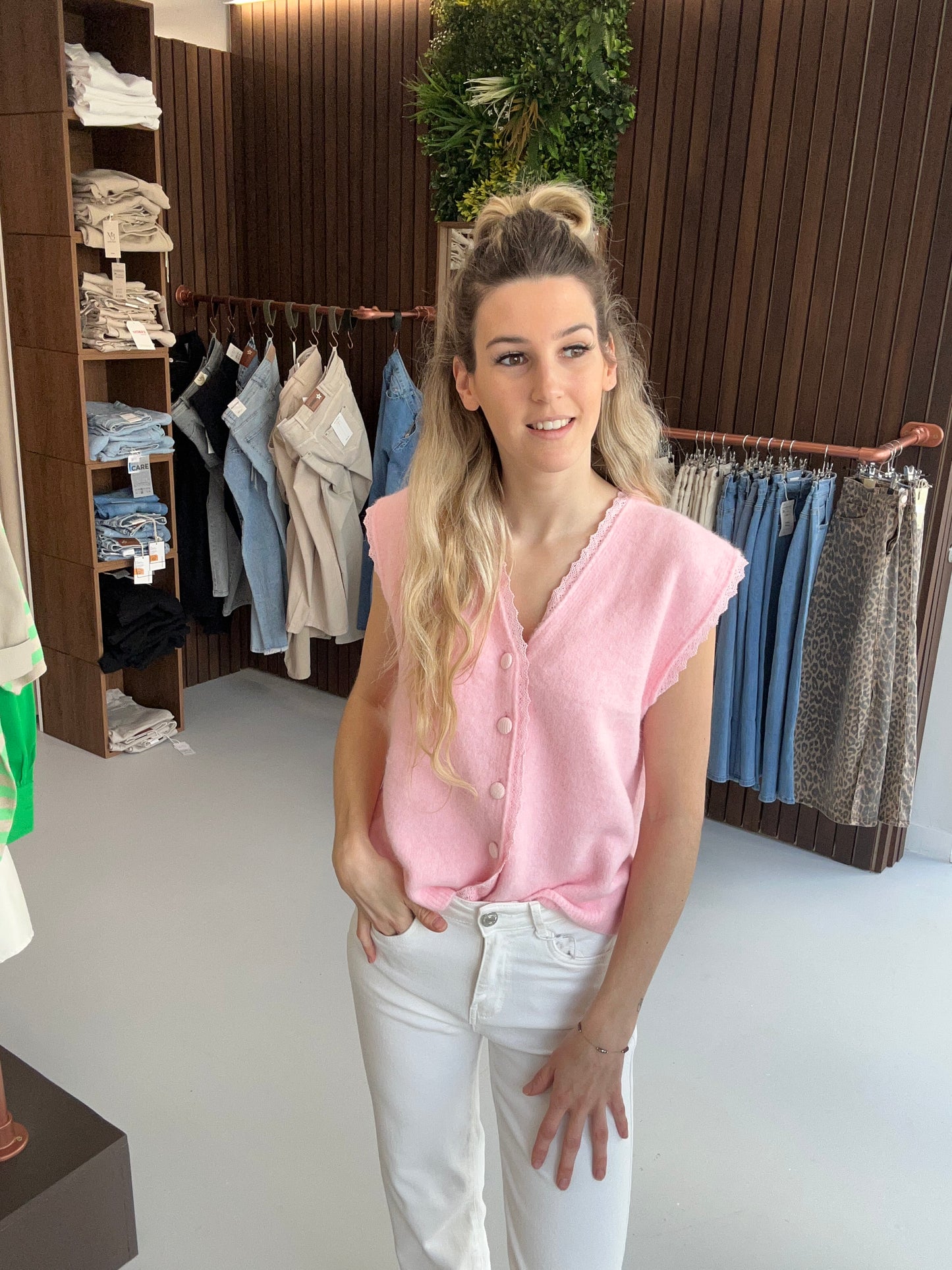 Gilet Ellen roze