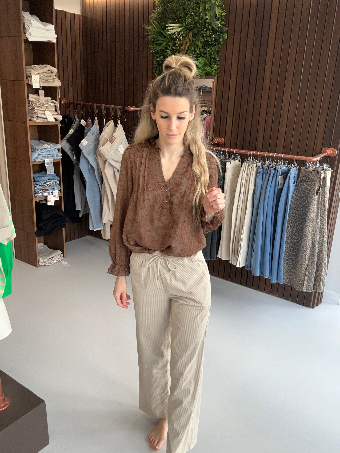 Blouse Saartje bruin