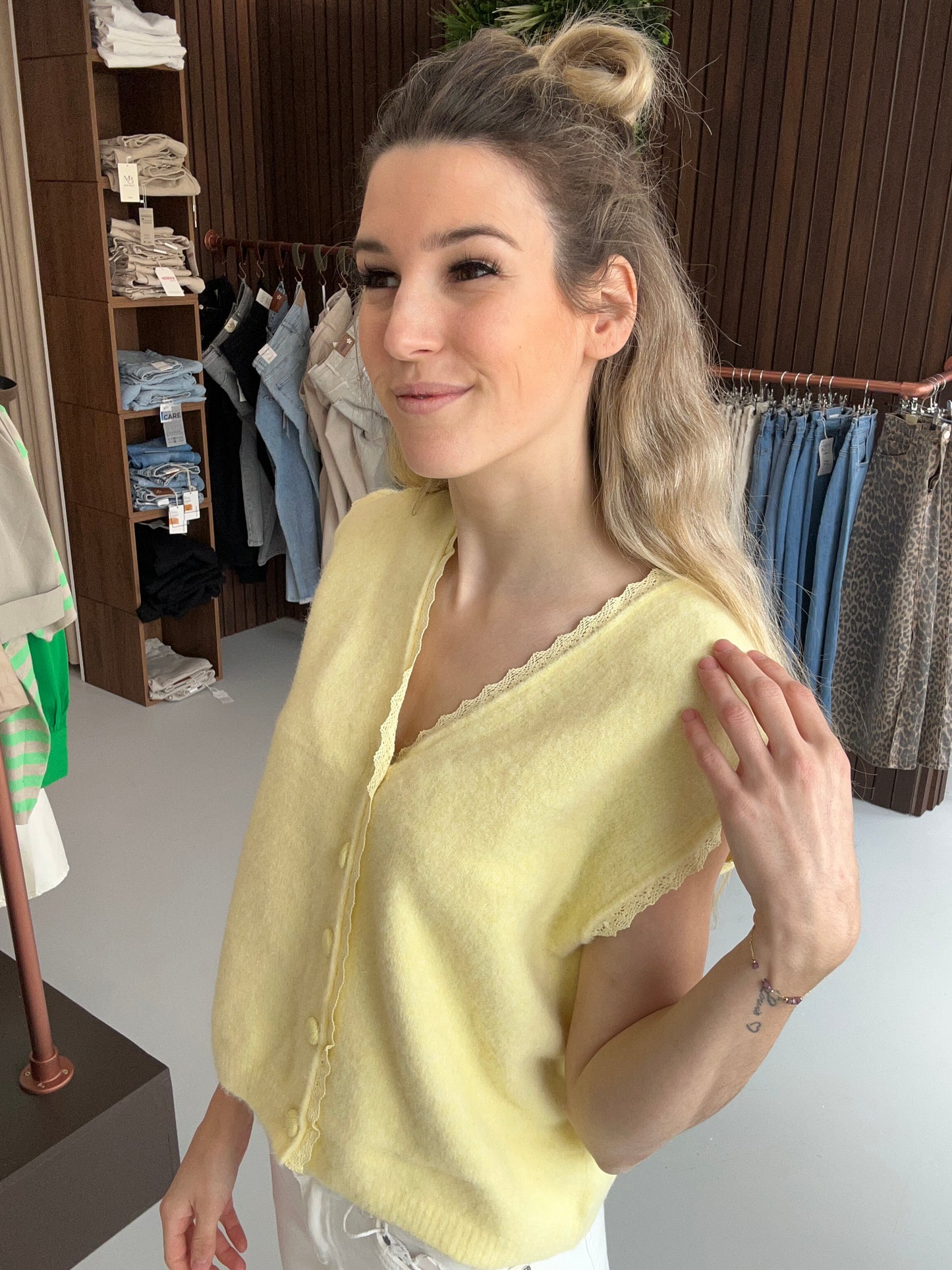 Gilet Ellen geel