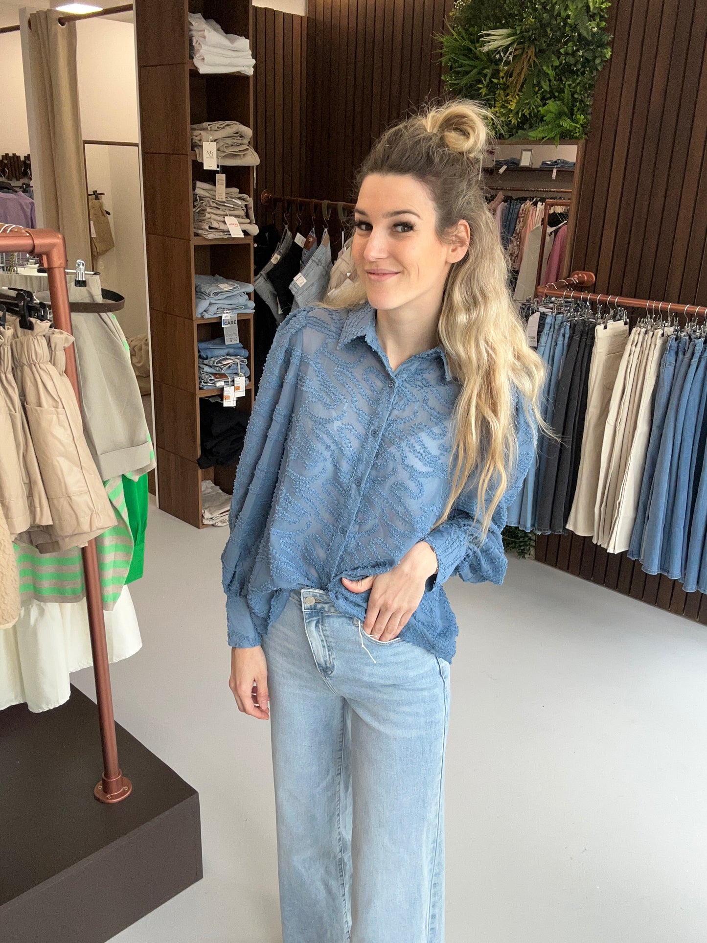 Hemd Jolien blauw