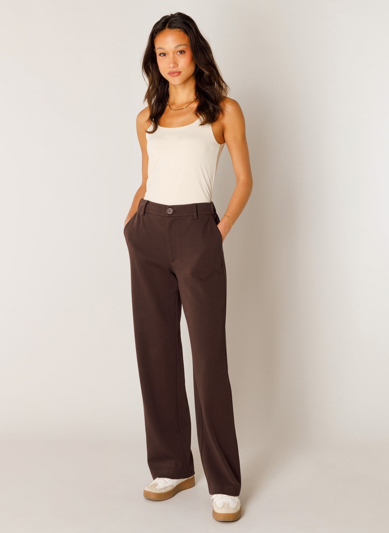 Base Level broek Yorin bruin
