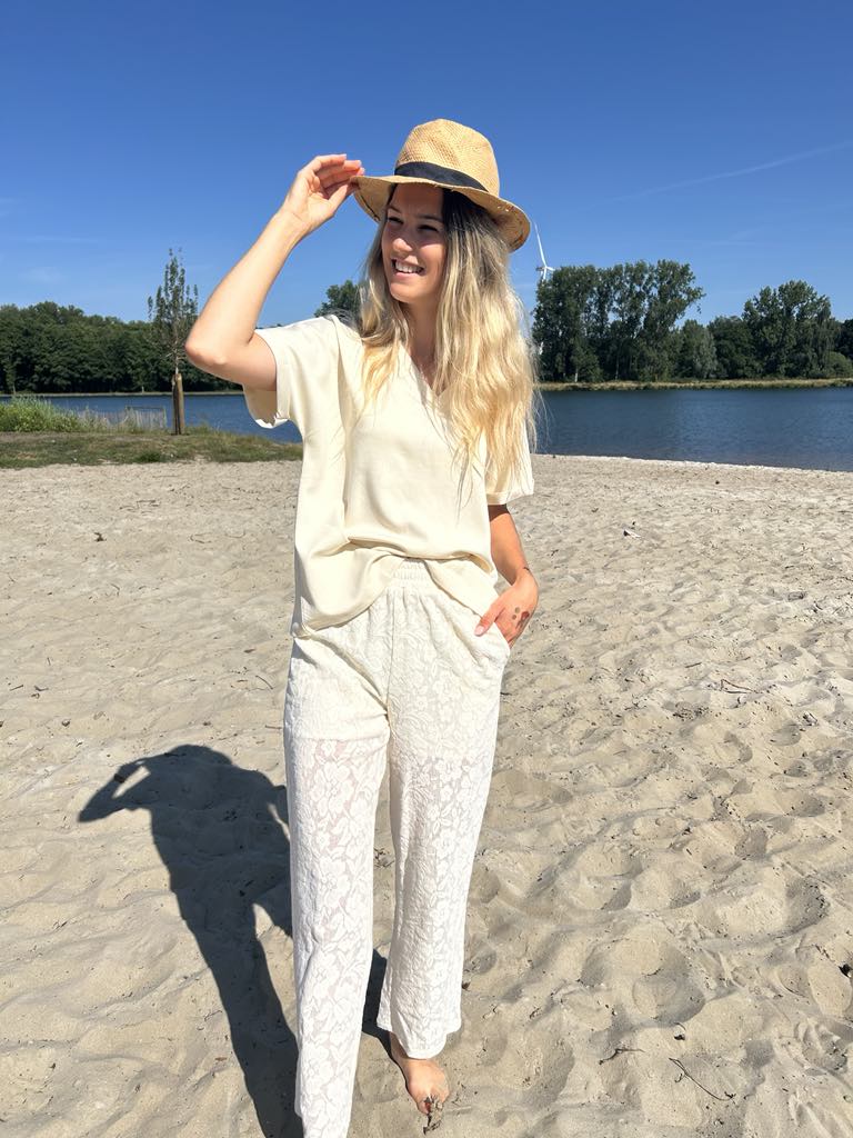 Kanten broek Daphne