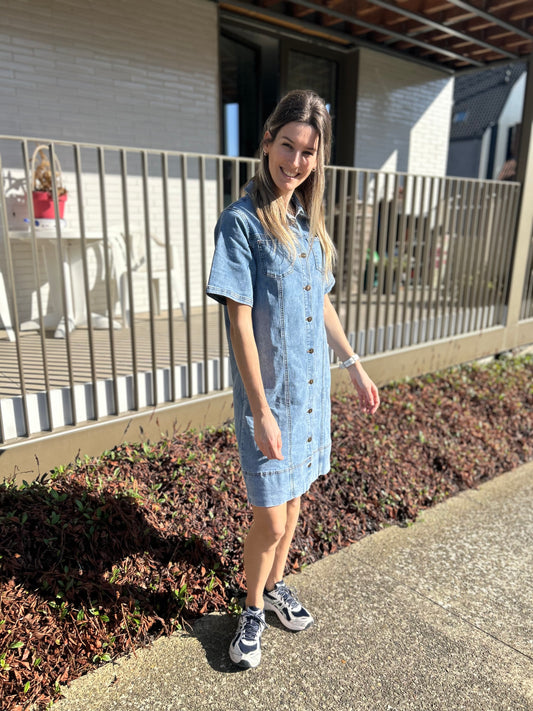 Ivy Beau denim jurk Vicky