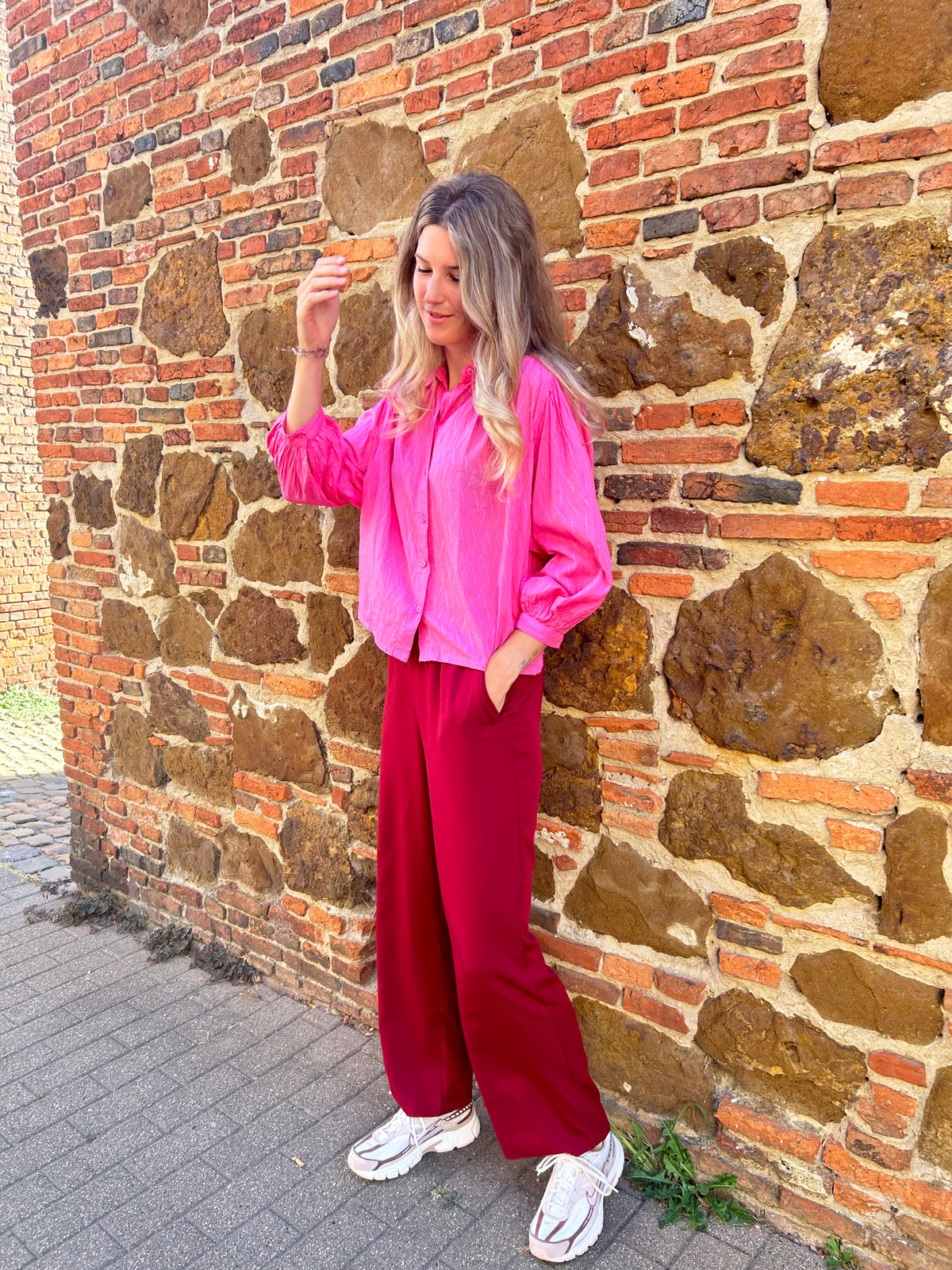 Kaffe hemd Gabriela roze