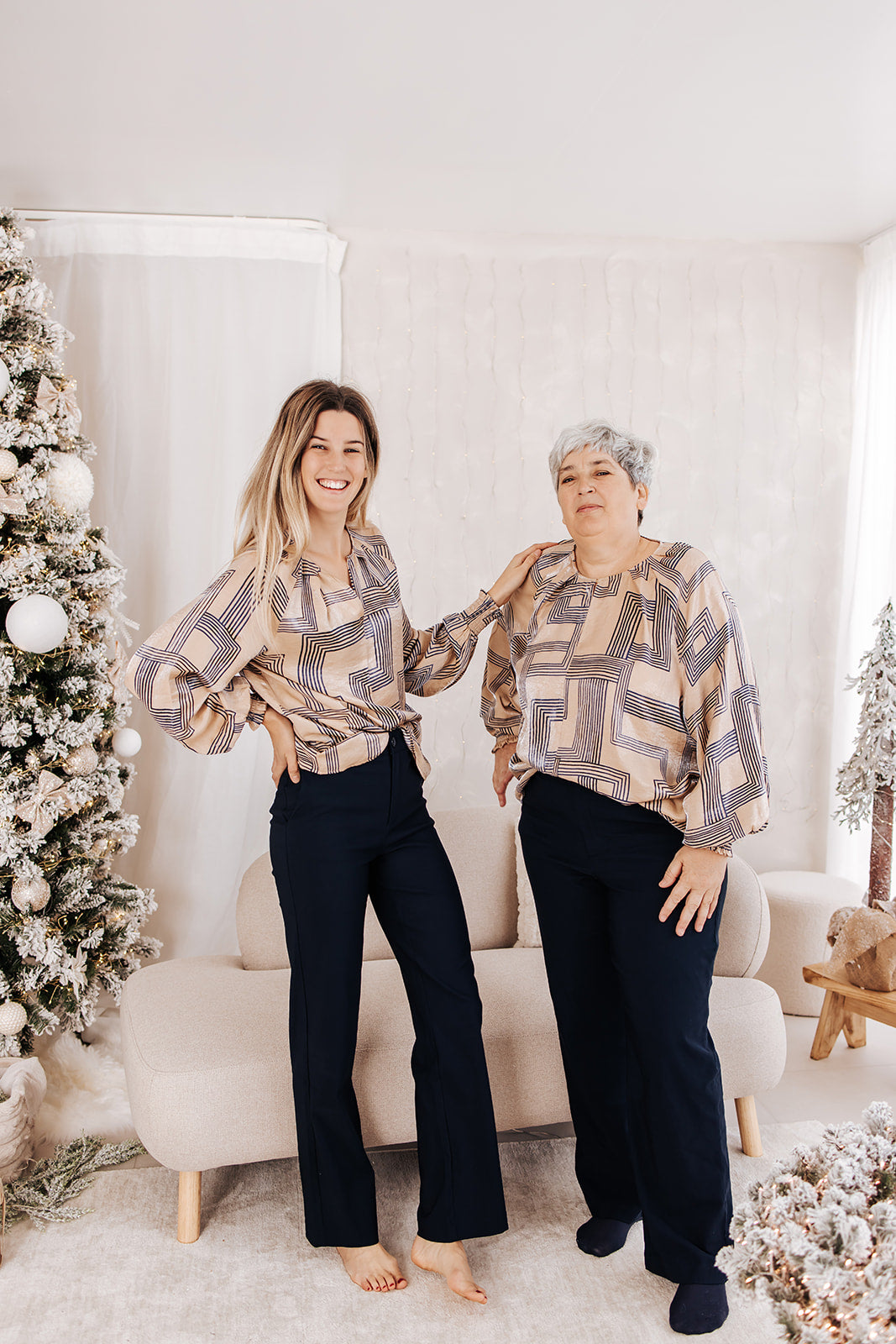 Yest blouse Billie Sand/navy