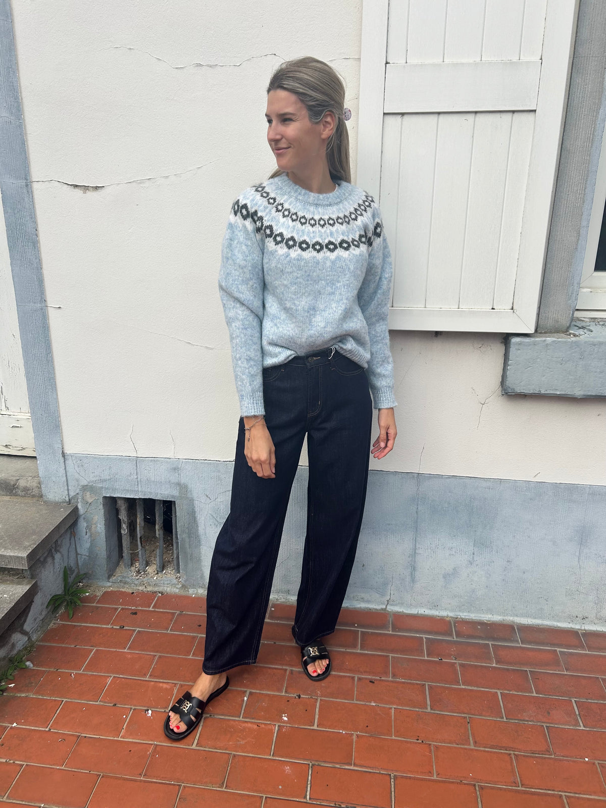 Jeans barrel Brune Oraije