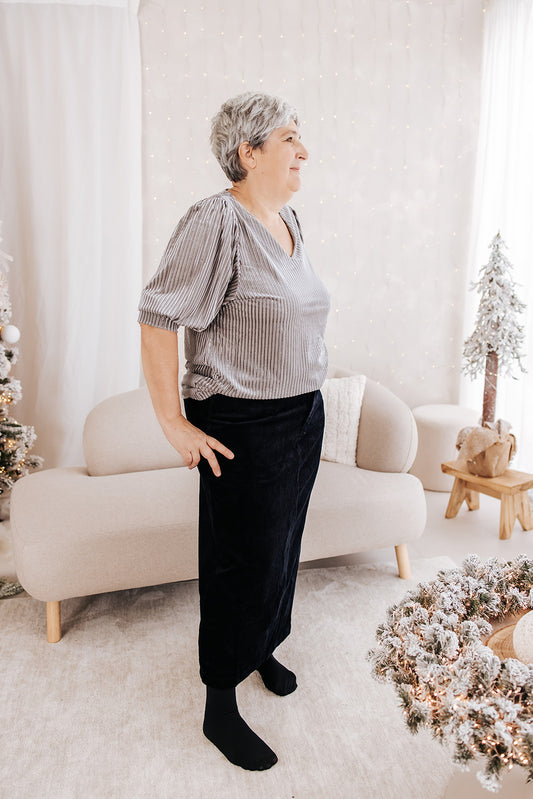 Kaffe Curve blouse Cacanna grijs