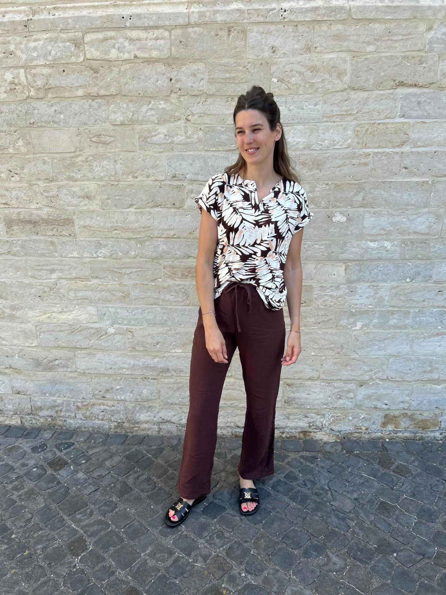 Yest blouse Tamsin bruin