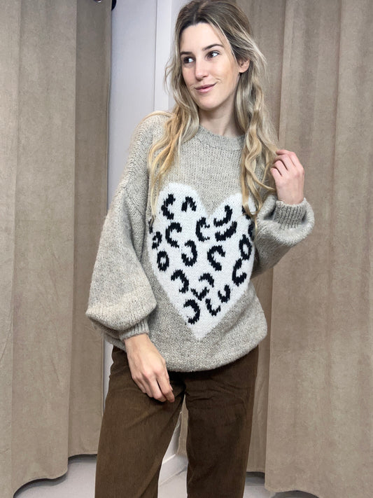 Trui Steffi TAUPE