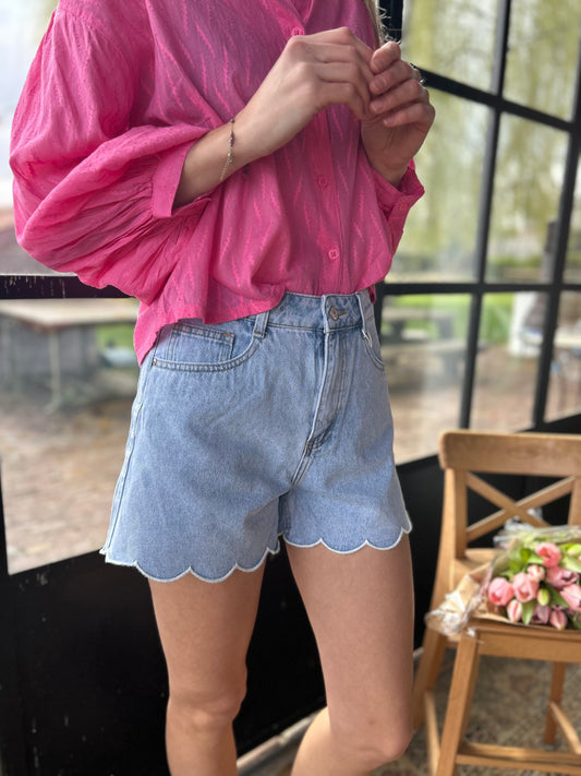 Jeansshort floral Oraije