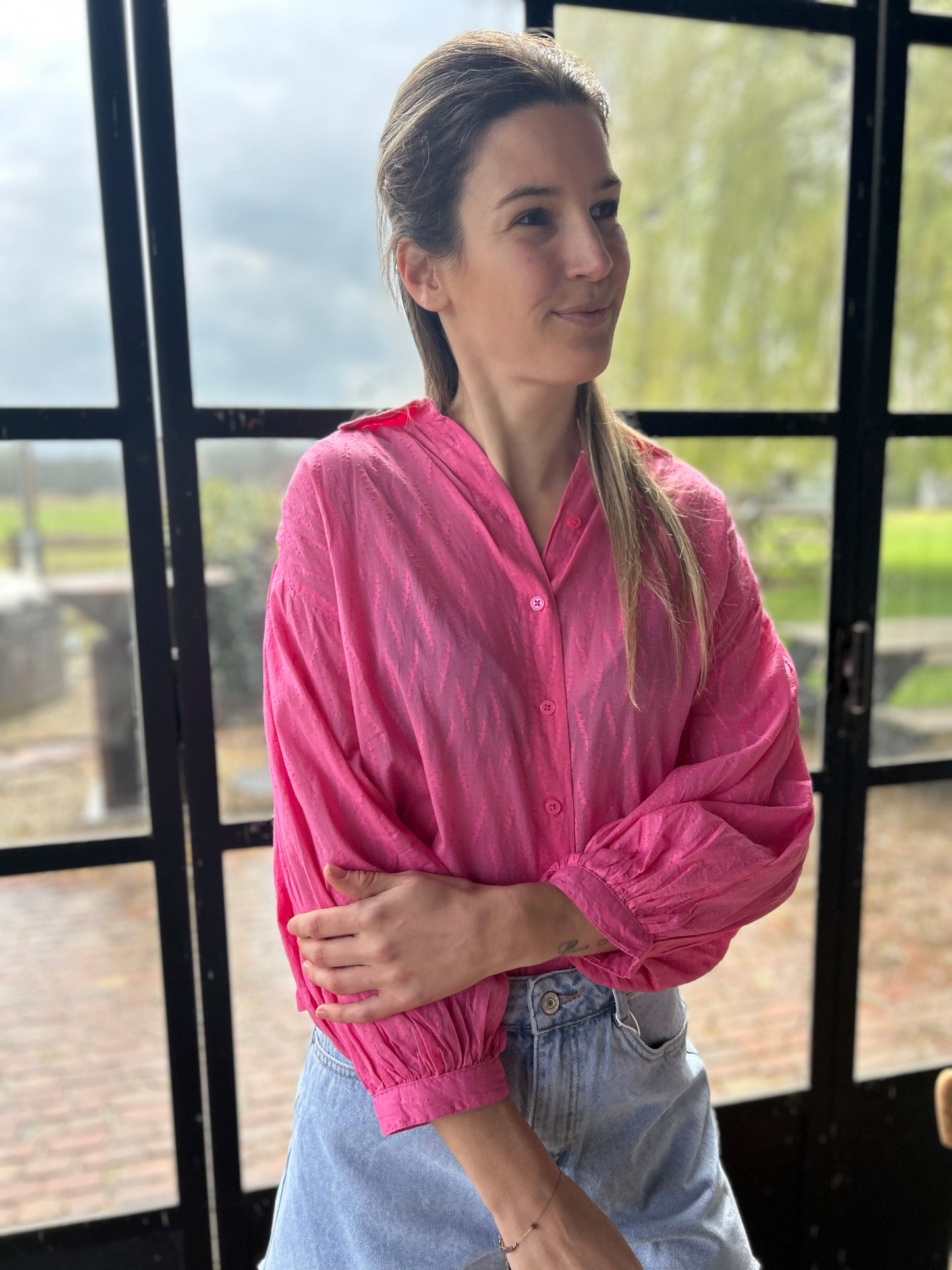 Kaffe hemd Gabriela roze