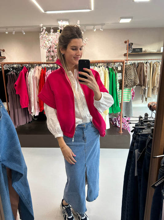 Sweatvest Lien fushia