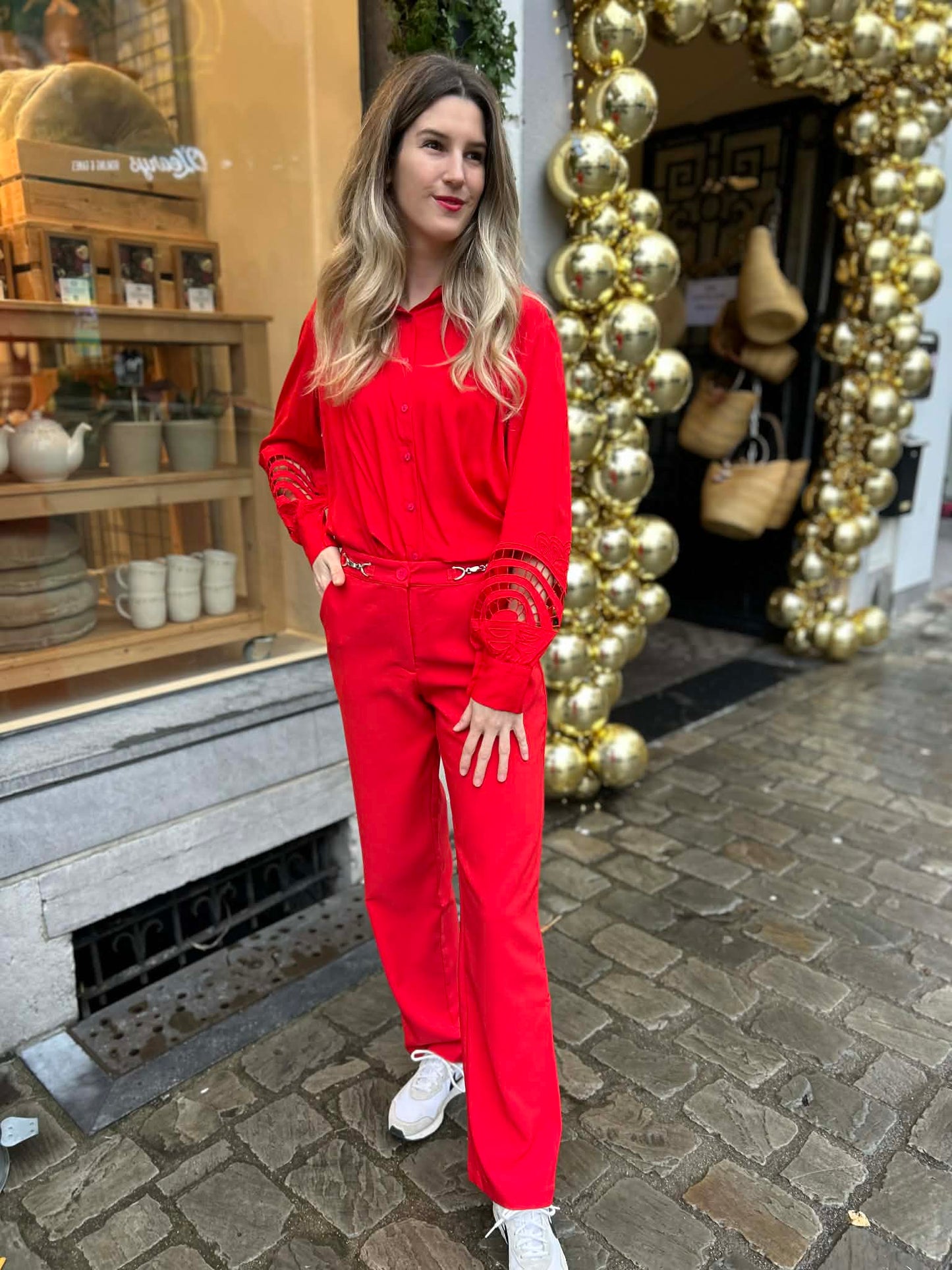 Ivy Beau blouse Sanny rood