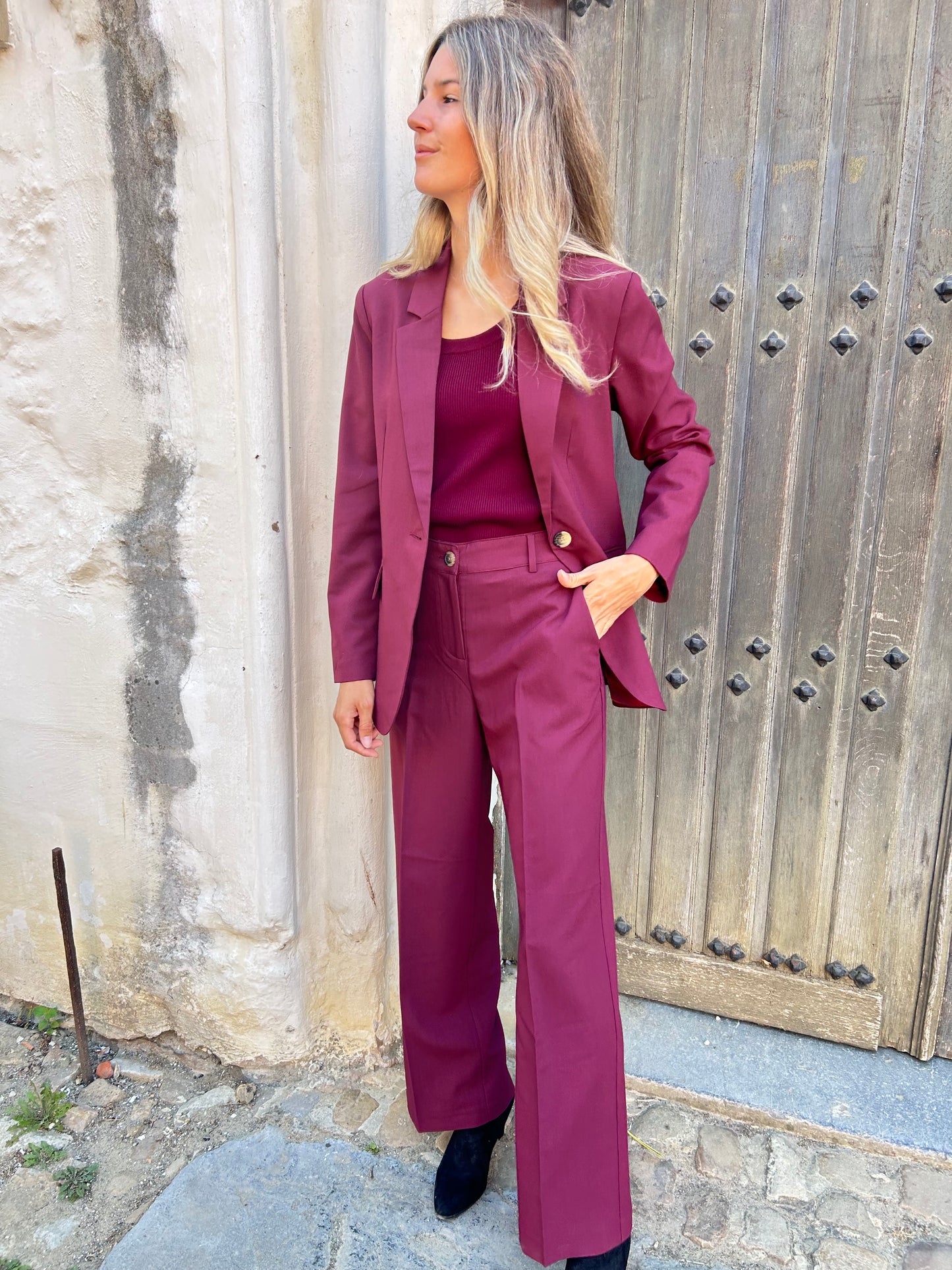 Base Level Blazer Yella bordeaux