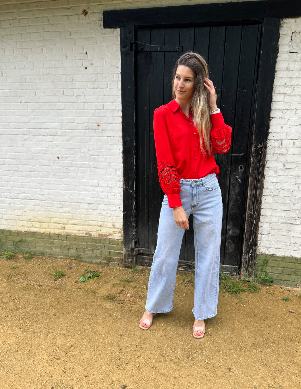 Ivy Beau blouse Sanny rood