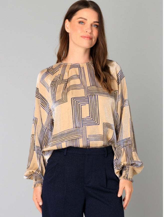 Blouse Billie Yest Sand/navy