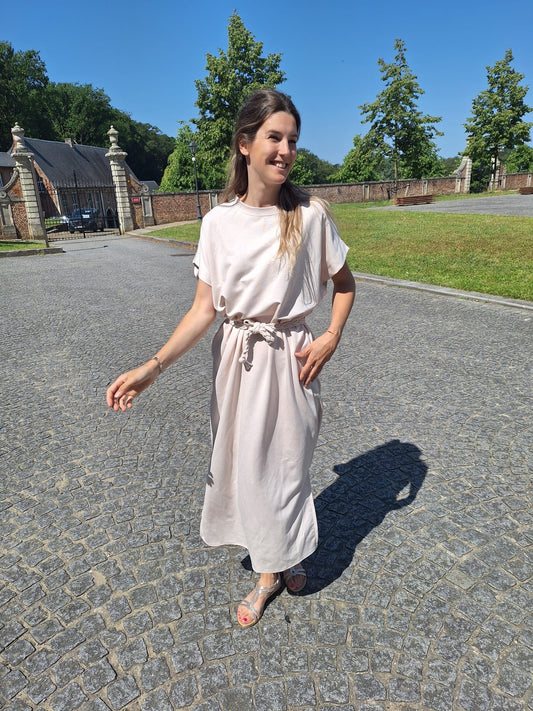 Mechu jurk beige
