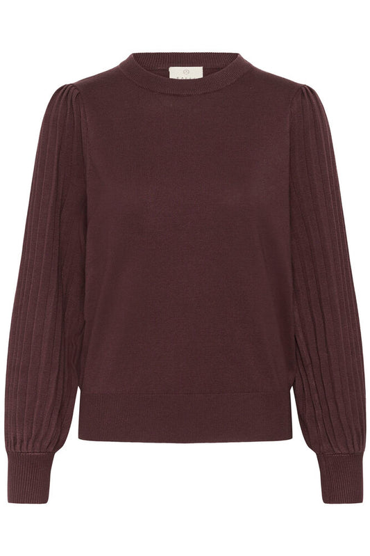 Kaffe lone Knit Pullover - Fudge - Red