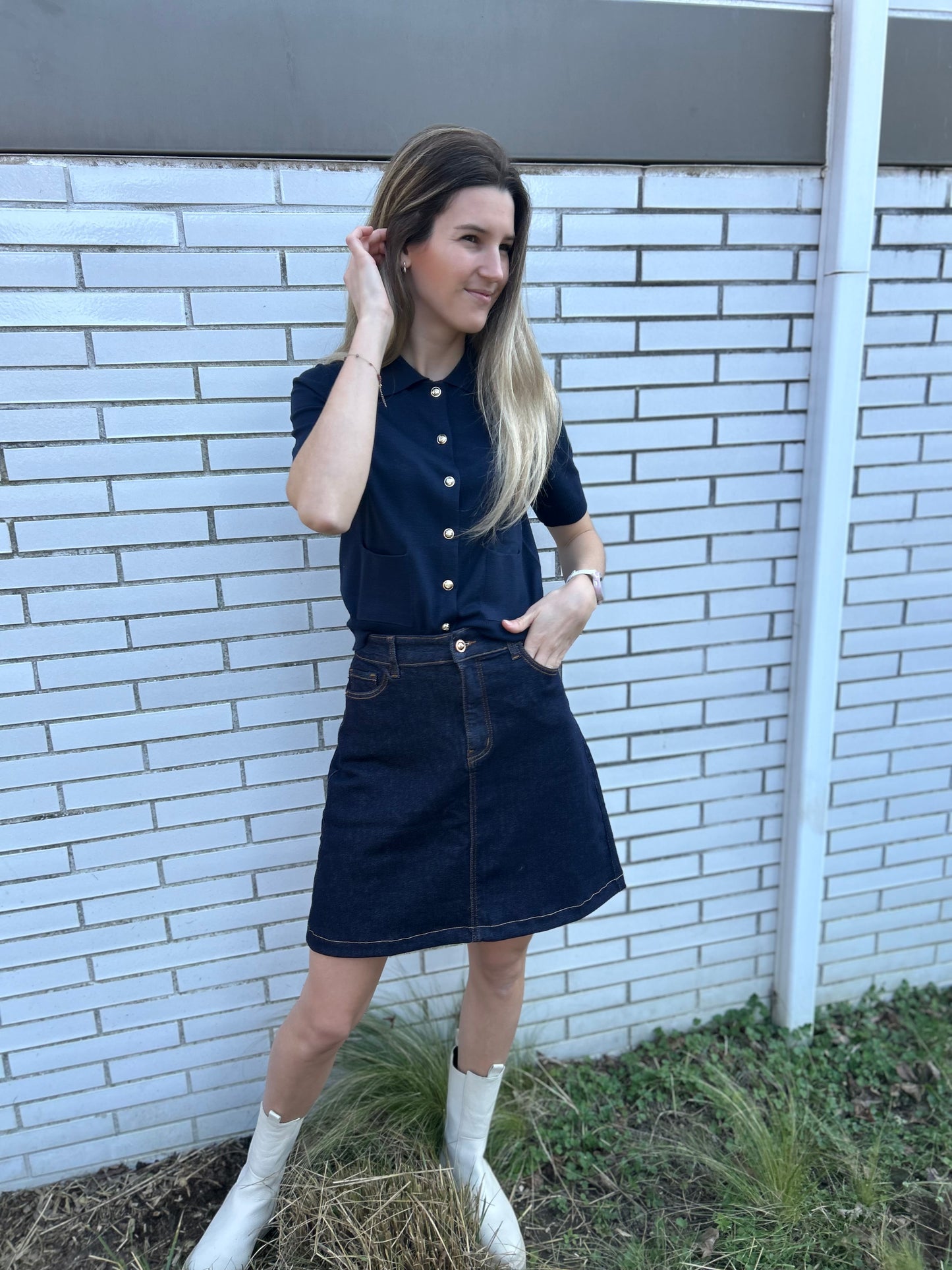 Jeansrok Lori kort