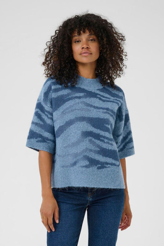 Sandra pullover blauw Kaffe