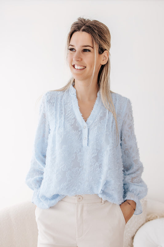 Blouse Saartje blauw