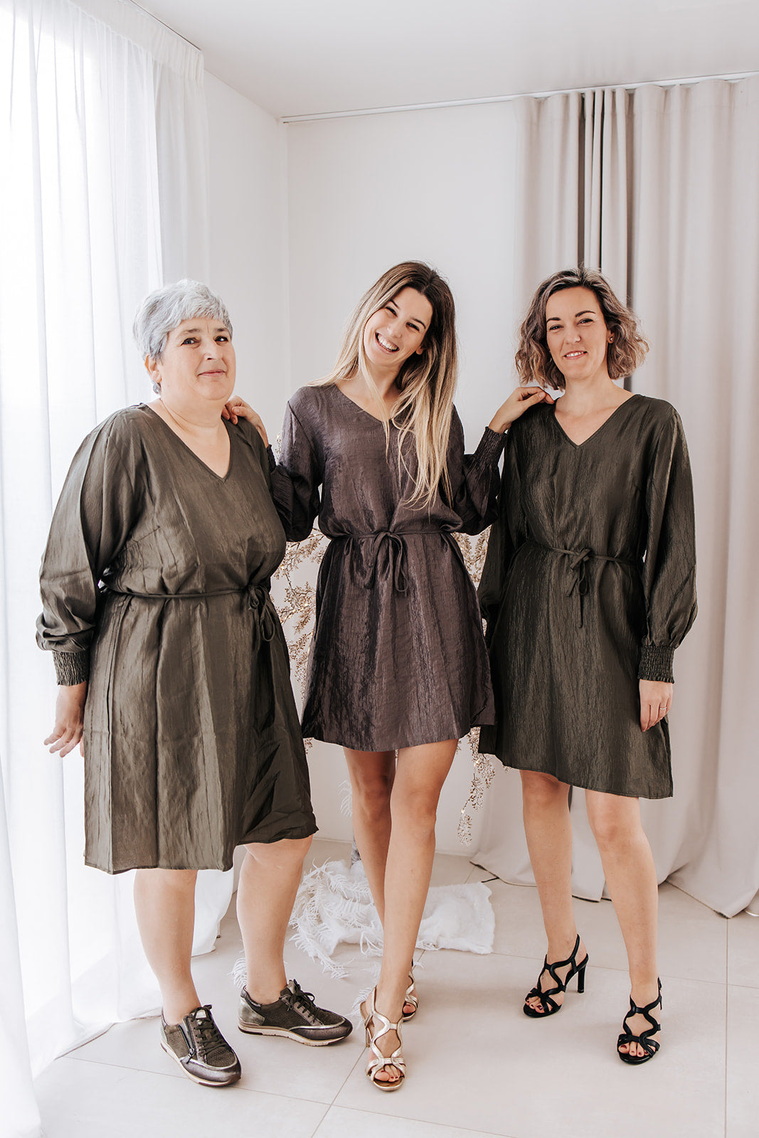 Kaffe jurk Rizz ivy green