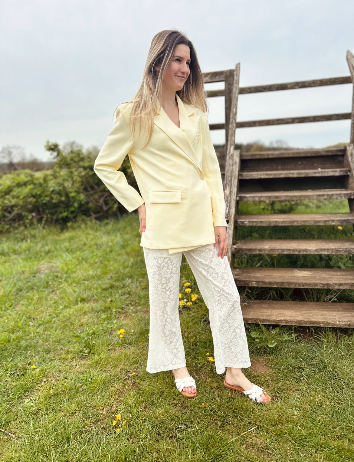 Kanten broek Daphne