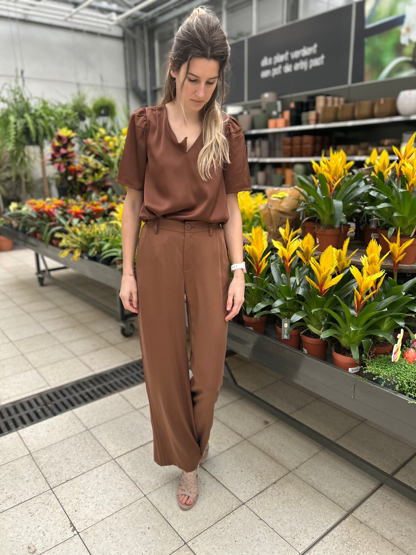 Yest broek Diana bruin