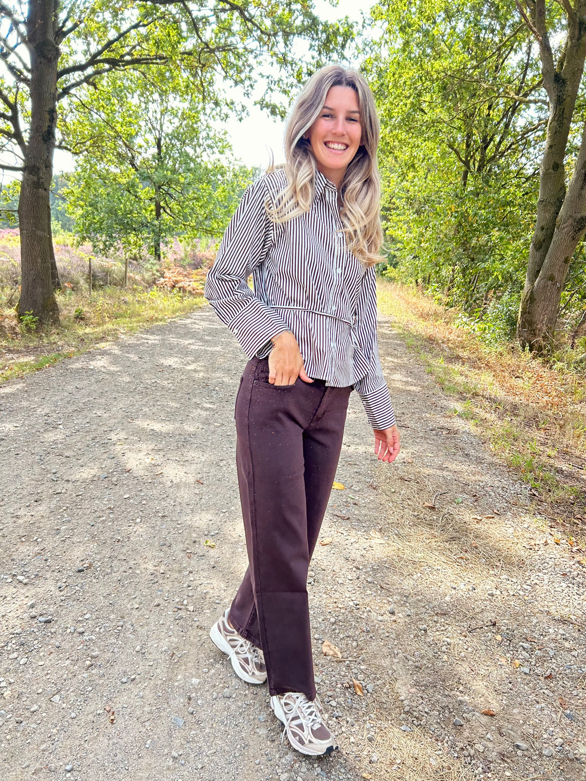 Jeans Bella - Glam bruin