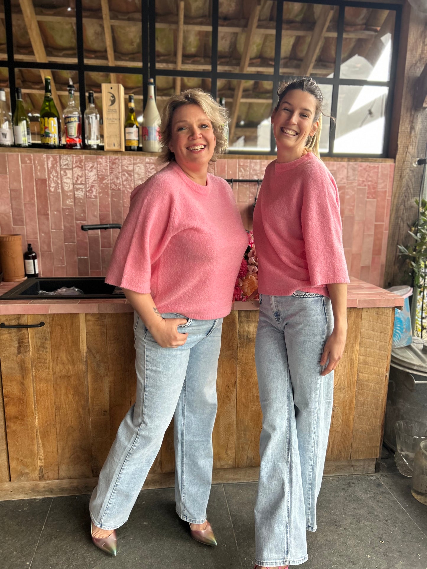 Ydence Knitted sweater Bunny pink