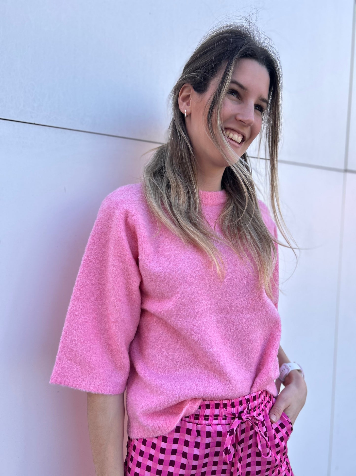 Ydence Knitted sweater Bunny pink