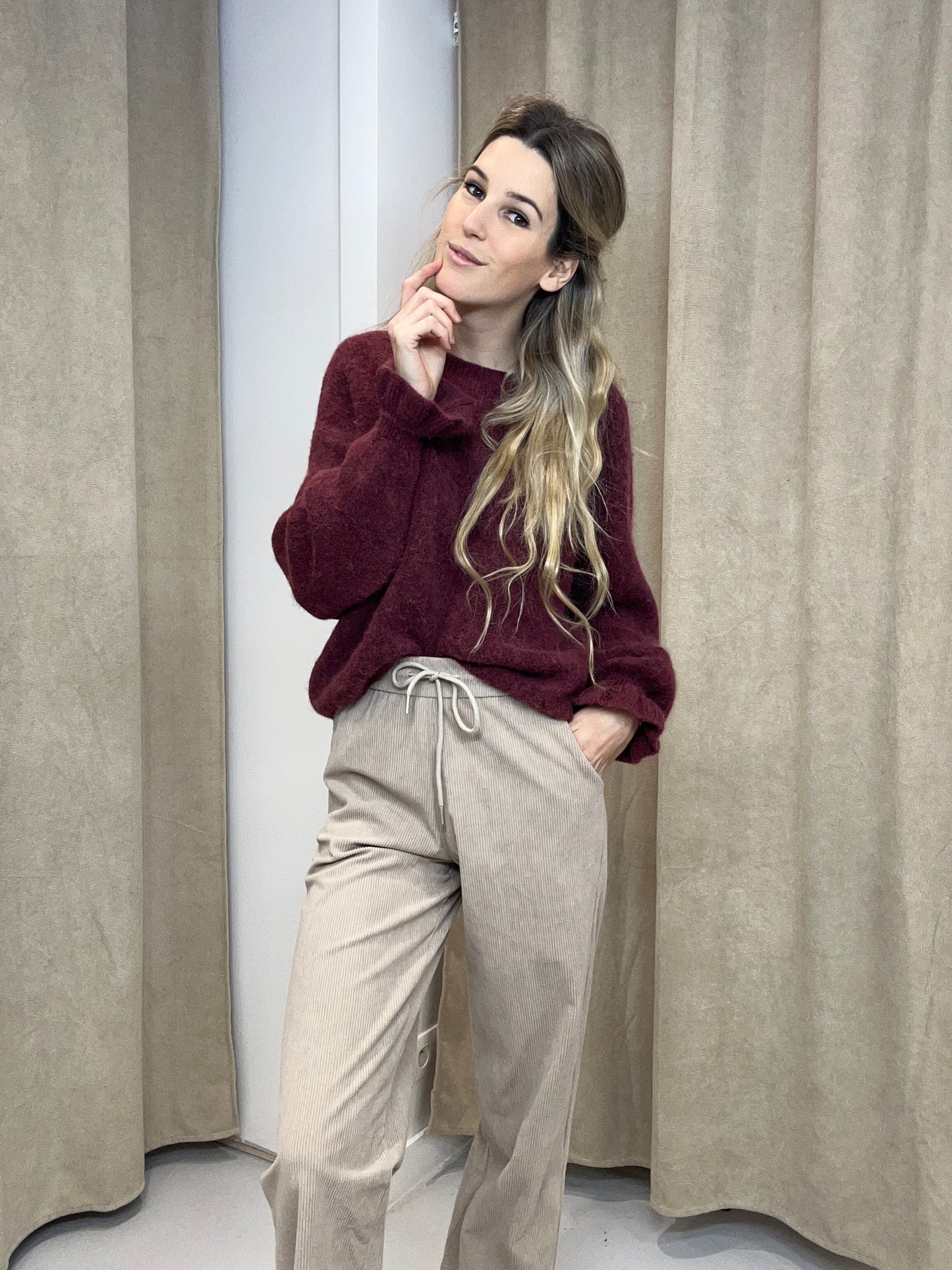 Broek Lizzy TAUPE