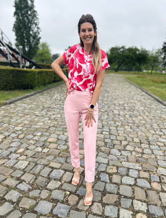 Yest broek Cornelia essential roze