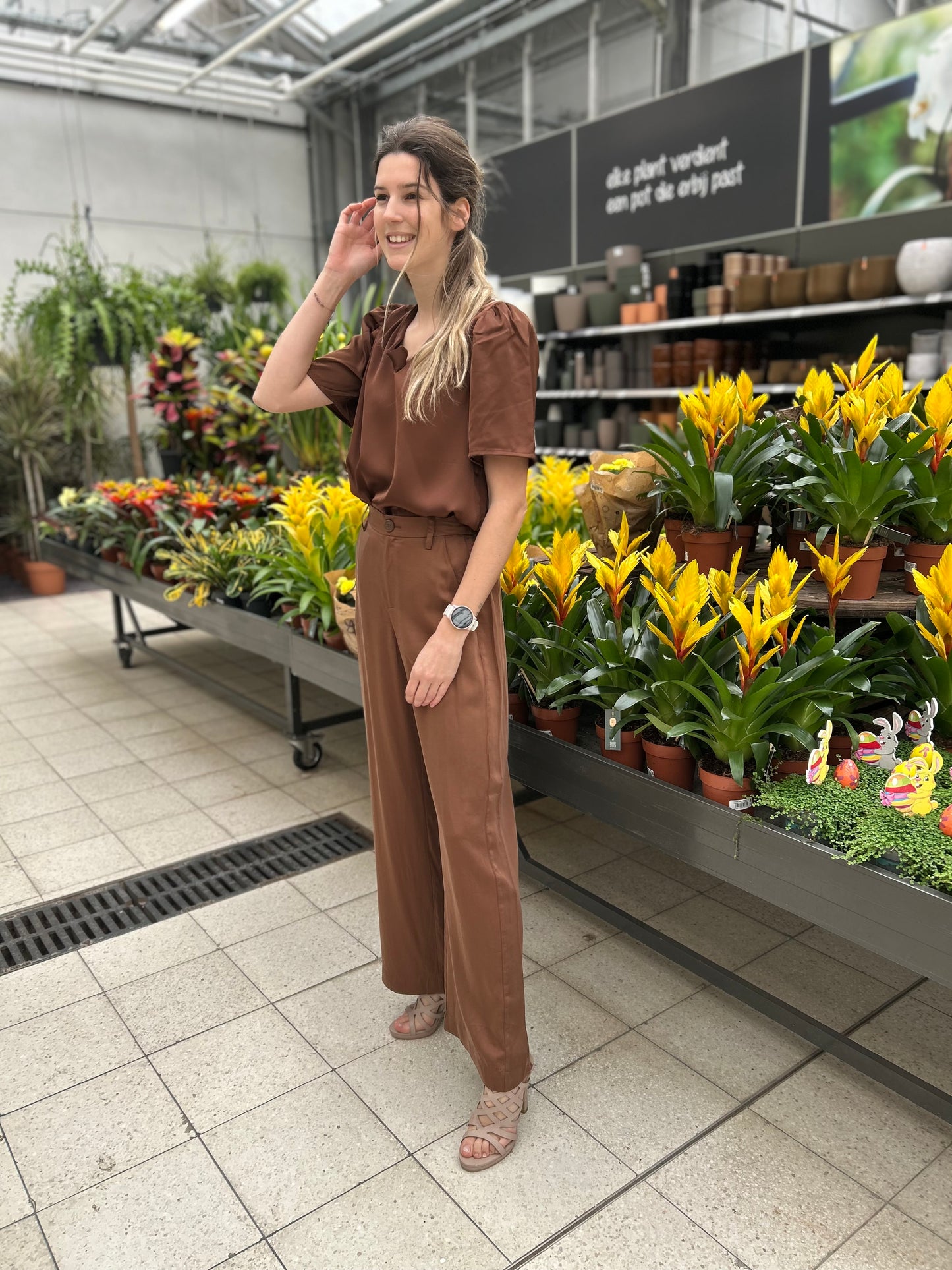 Yest broek Diana bruin