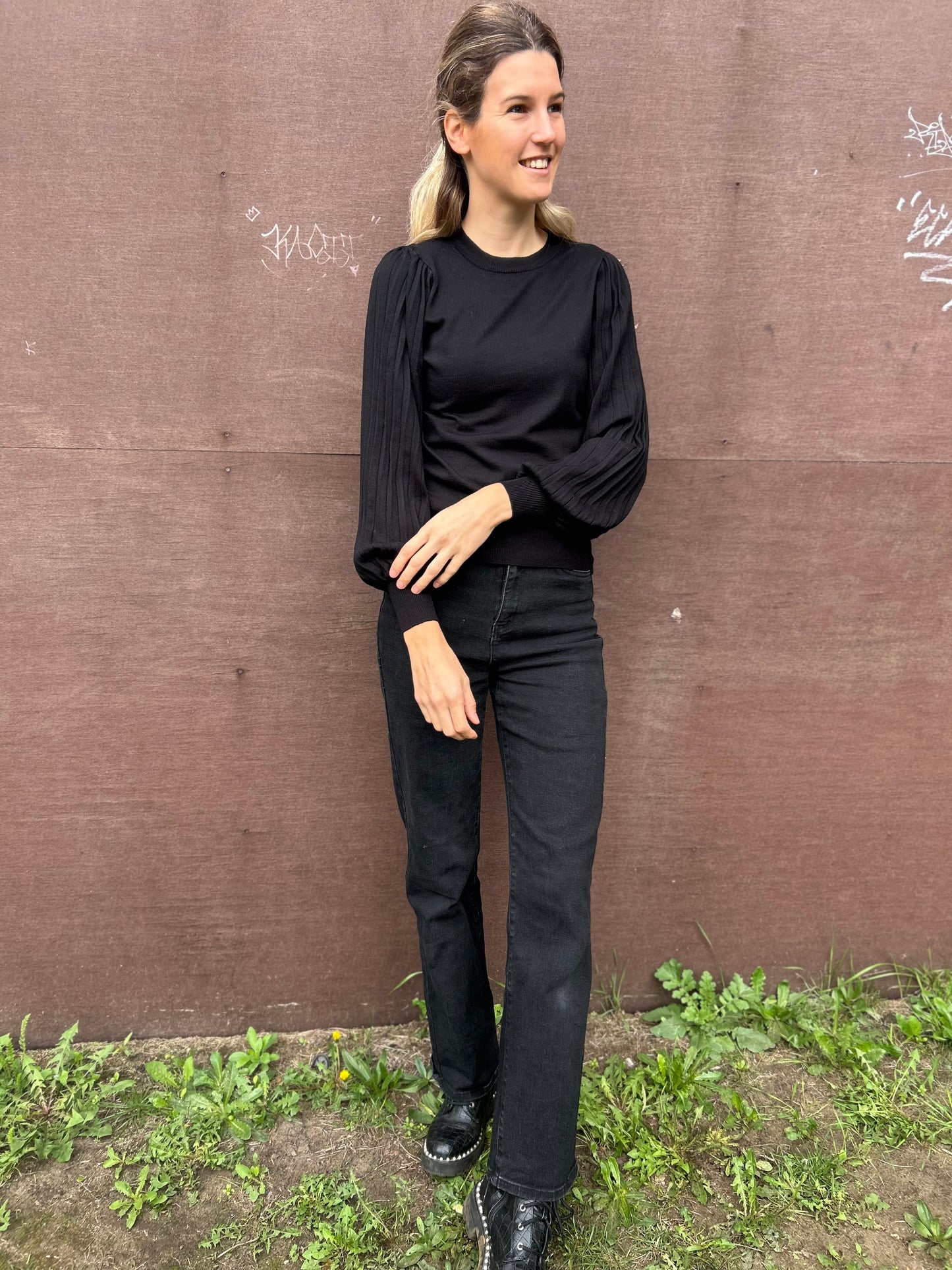 Lone Knit pullover black deep Kaffe